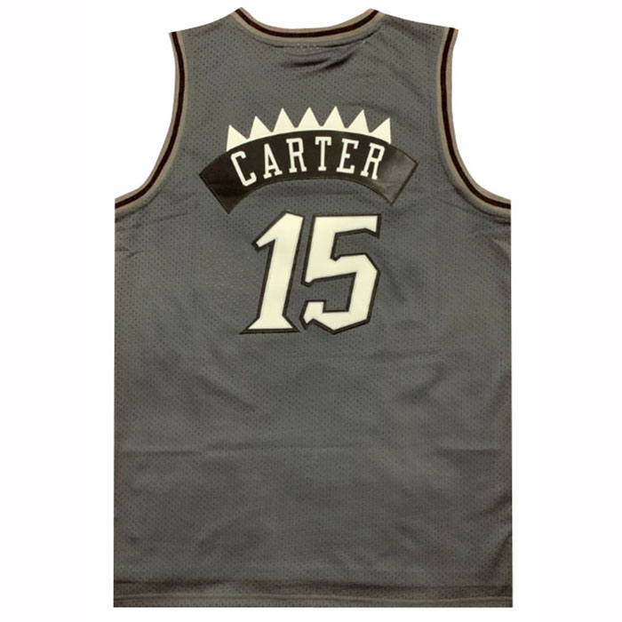 Camiseta Toronto Raptors Vince Carter NO 15 Mitchell & Ness 1998-99 Negro1